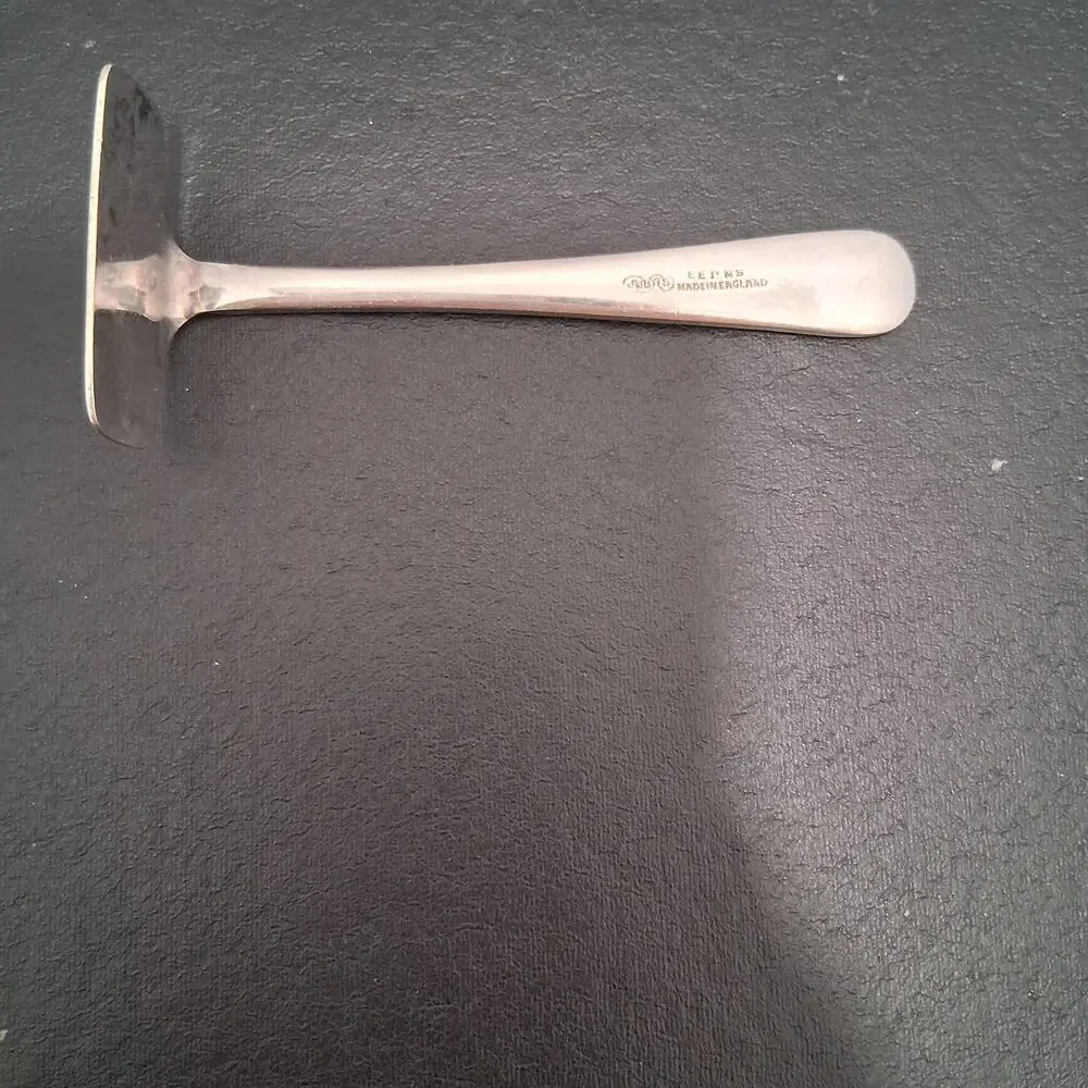 Silverplated A.R.S Baby Food Pusher Cutlery Victorian Era Etiquette Utensil